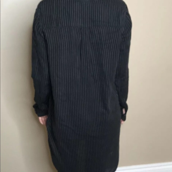 H&M ⭐️ Long Dress Shirt With Stripes - Picture 4 of 5